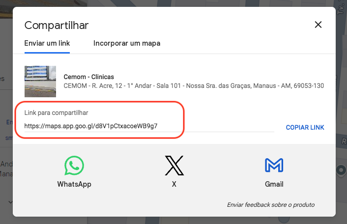 Como obter o mapa do Google